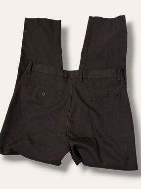 Louis Raphael Dress Pants Mens 33 Slim Fit Flat Front Black Waist 33 Inseam 30